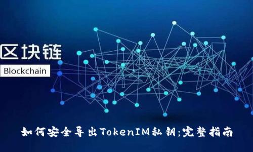 如何安全导出TokenIM私钥：完整指南