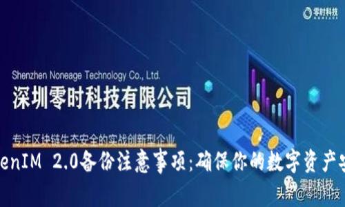 TokenIM 2.0备份注意事项:确保你的数字资产安全